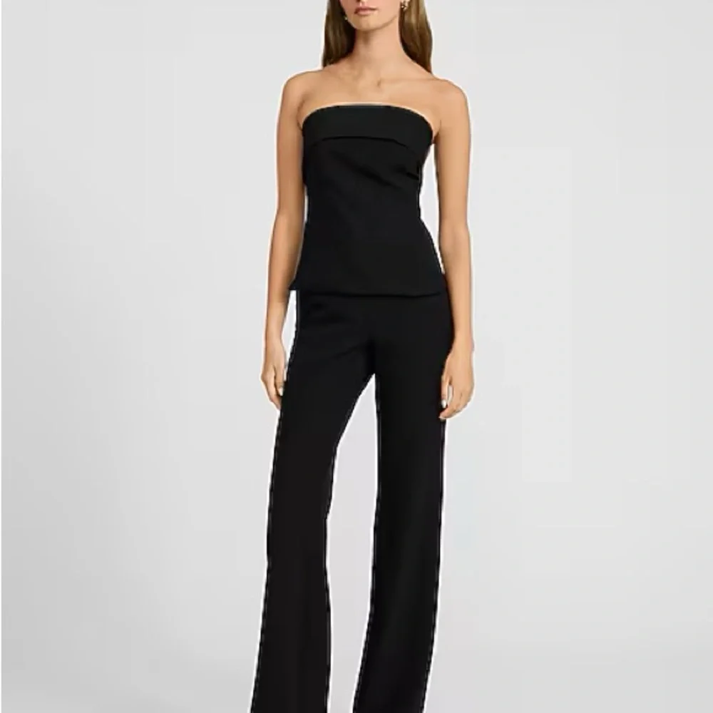 Express High Rise Flare Slacks - Picture 2 of 3